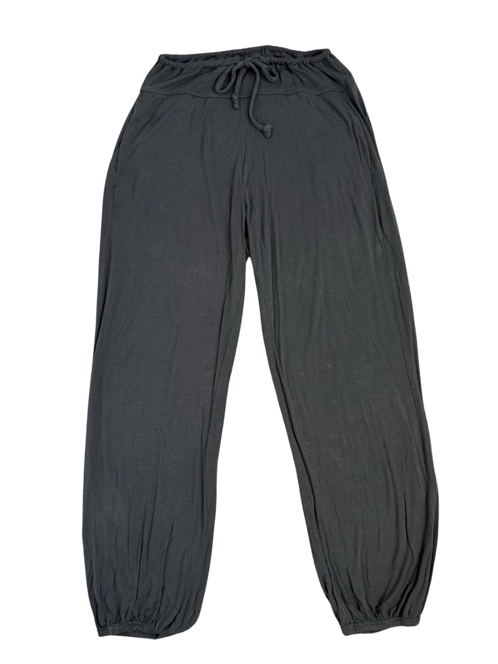 Barefoot Dreams Graphite Gray Luxe Milk Jersey Pajama Jogger Lounge Pants Large